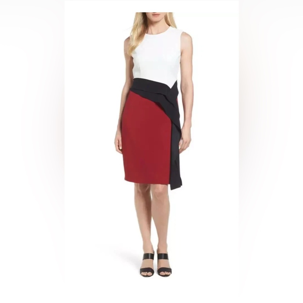 Boss Red and Black Pencil Skirt